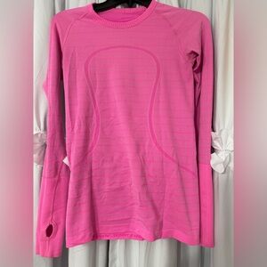 Lululemon Long sleeve swiftly pink